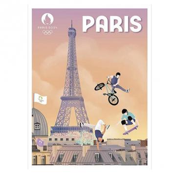 Affiche Officielle J.O. Paris 2024.